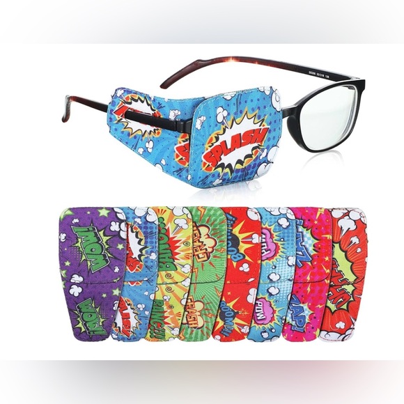 8 Pcs Eye Patches for Kids, Eyepatch for Glasses NWT - Picture 1 of 3